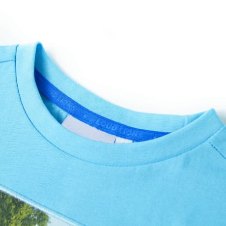 vidaXL Kindershirt 92 zeeblauw afbeelding3 - 1