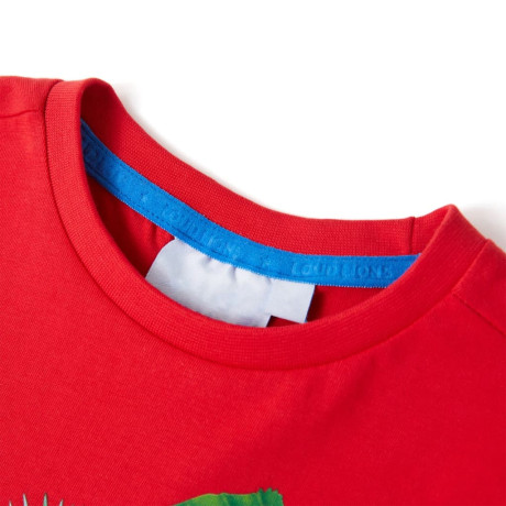 vidaXL Kindershirt 128 rood afbeelding3 - 1