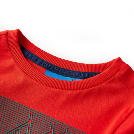 vidaXL Kindershirt met lange mouwen 104 rood afbeelding3 - 1