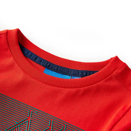 vidaXL Kindershirt met lange mouwen 116 rood afbeelding3 - 1