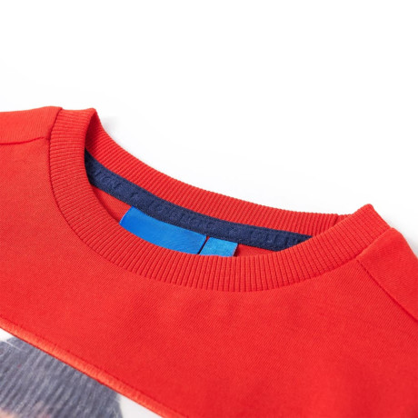 vidaXL Kindershirt met lange mouwen 116 rood afbeelding3 - 1