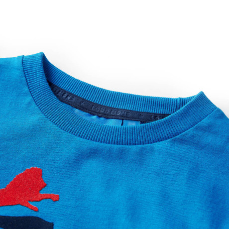 vidaXL Kindershirt met lange mouwen 116 kobaltblauw afbeelding3 - 1