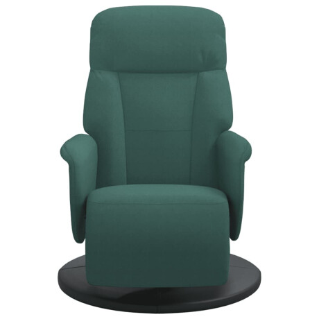 vidaXL Verstelbare fauteuil met voetensteun fluweel donkergroen afbeelding3 - 1