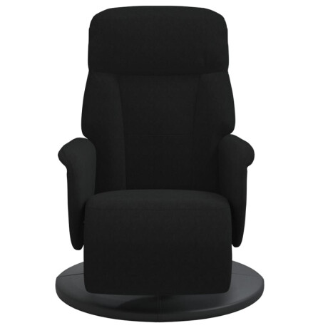 vidaXL Fauteuil met voetensteun verstelbaar fluweel zwart afbeelding3 - 1