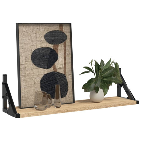 vidaXL Wandschappen 2 st 60x15x15,5 cm sonoma eikenkleurig afbeelding3 - 1