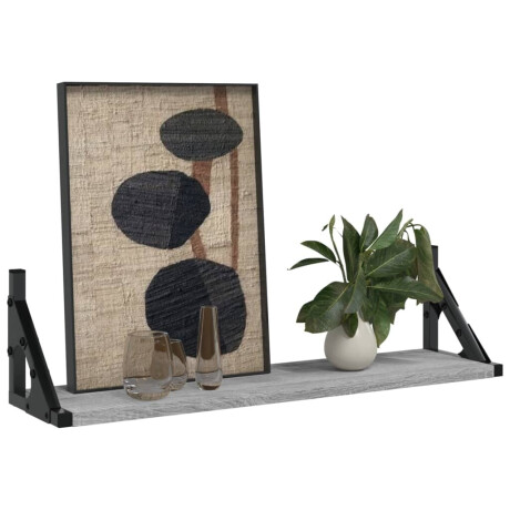 vidaXL Wandschappen 2 st 60x15x15,5 cm grijs sonoma eikenkleurig afbeelding3 - 1