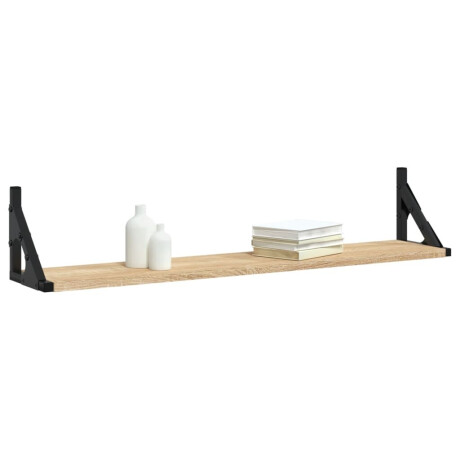 vidaXL Wandplanken 2 st Sonoma eiken 80x15x15,5 cm bewerkt hout afbeelding3 - 1