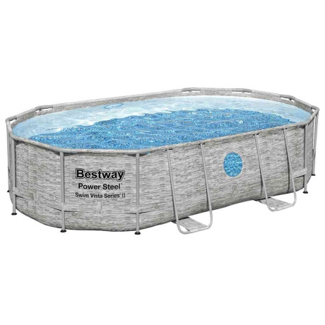Bestway Power Steel Zwembadset ovaal 488x305x107 cm afbeelding3 - 1