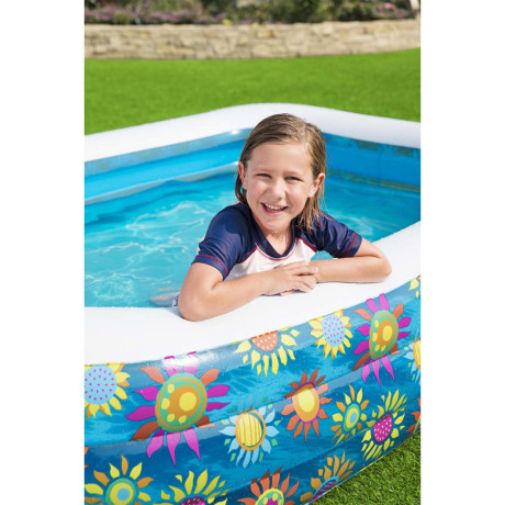 Bestway Kinderzwembad opblaasbaar 229x152x56 cm blauw afbeelding3 - 1