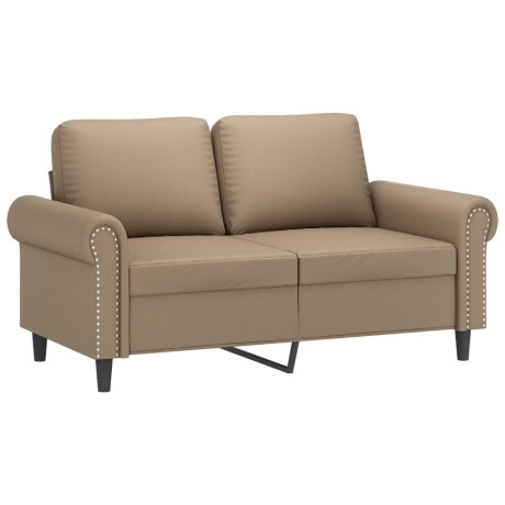 vidaXL 2-delige Loungeset met kussens kunstleer cappuccino afbeelding3 - 1