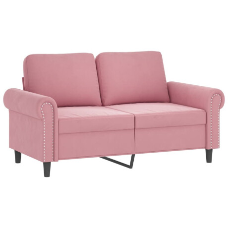 vidaXL 3-delige Loungeset met kussens fluweel roze afbeelding3 - 1