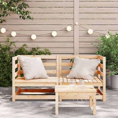 vidaXL Tuinhoekbank 2 st 70x70x67 cm massief grenenhout afbeelding3 - 1