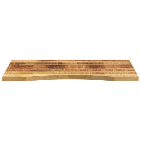 vidaXL Bureaublad met ronding 100x50x2,5 cm massief ruw mangohout afbeelding3 - 1