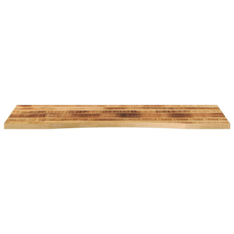 vidaXL Bureaublad met ronding 120x50x2,5 cm massief ruw mangohout afbeelding3 - 1