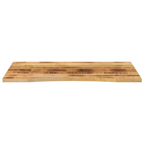 vidaXL Bureaublad met ronding 100x80x2,5 cm massief ruw mangohout afbeelding3 - 1