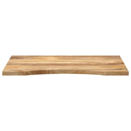 vidaXL Bureaublad met ronding 80x50x2,5 cm massief ruw mangohout afbeelding3 - 1