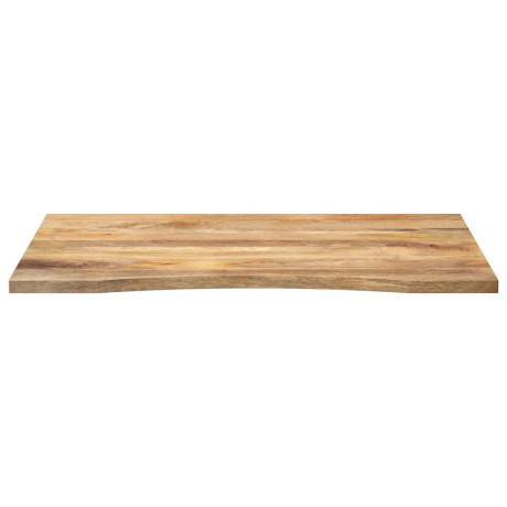 vidaXL Bureaublad met ronding 100x80x2,5 cm massief ruw mangohout afbeelding3 - 1