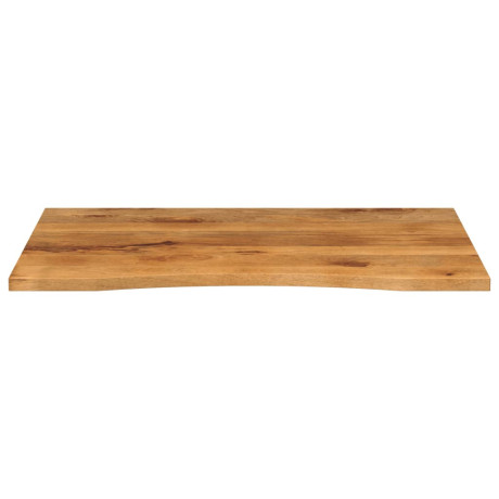 vidaXL Bureaublad met ronding 100x80x2,5 cm massief ruw mangohout afbeelding3 - 1