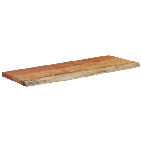 vidaXL Wandschap rechthoekig natuurlijke rand 80x30x3,8 cm acaciahout afbeelding3 - 1