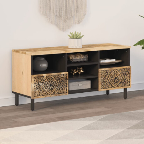 vidaXL Tv-meubel 100x33x46 cm massief mangohout afbeelding3 - 1