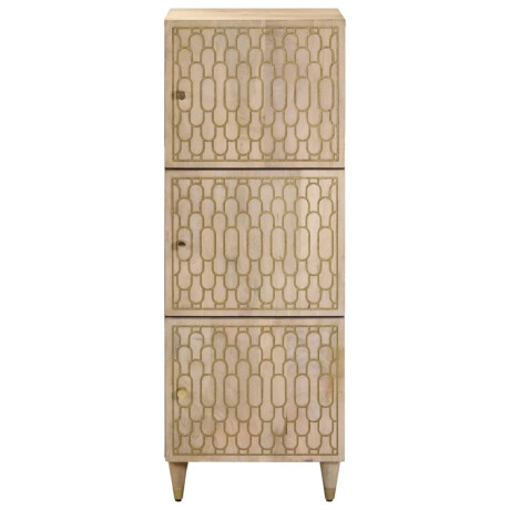 vidaXL Hoge kast 40x33x110 cm massief mangohout afbeelding3 - 1