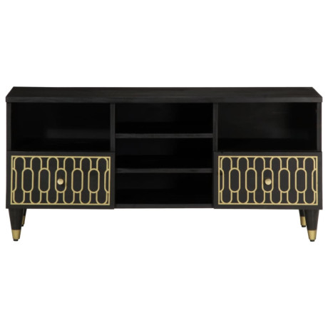 vidaXL Tv-meubel 100x33x46 cm massief mangohout afbeelding3 - 1