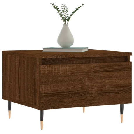 vidaXL Salontafels 2 st 50x46x35 cm bewerkt hout bruin eikenkleur afbeelding3 - 1