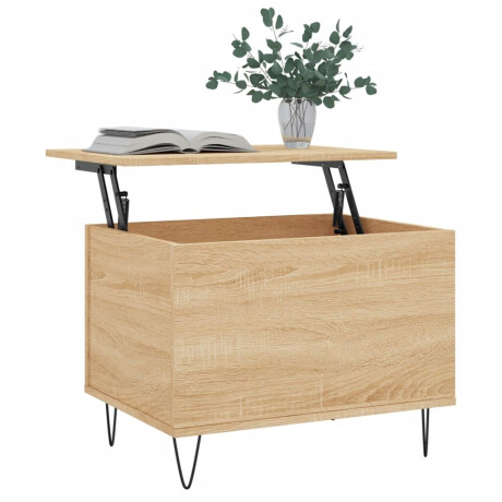 vidaXL Salontafel 60x44,5x45 cm bewerkt hout sonoma eikenkleurig afbeelding3 - 1