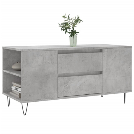 vidaXL Salontafel 102x44,5x50 cm bewerkt hout betongrijs afbeelding3 - 1