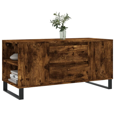 vidaXL Salontafel 102x44,5x50 cm bewerkt hout gerookt eikenkleurig afbeelding3 - 1