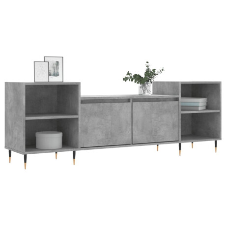 vidaXL Tv-meubel 160x35x55 cm bewerkt hout betongrijs afbeelding3 - 1