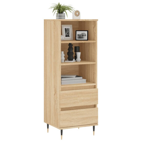 vidaXL Hoge kast 40x36x110 cm bewerkt hout sonoma eiken afbeelding3 - 1
