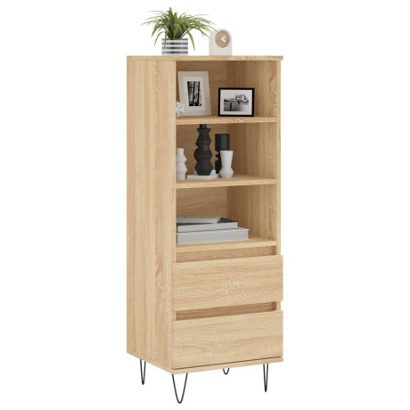 vidaXL Hoge kast 40x36x110 cm bewerkt hout sonoma eiken afbeelding3 - 1