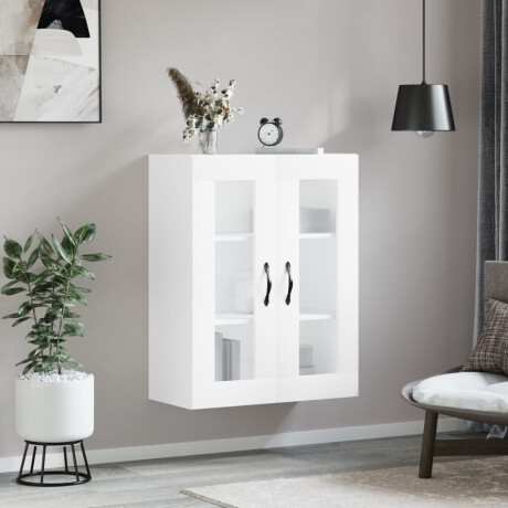 vidaXL Wandkast 69,5x34x90 cm bewerkt hout wit afbeelding3 - 1