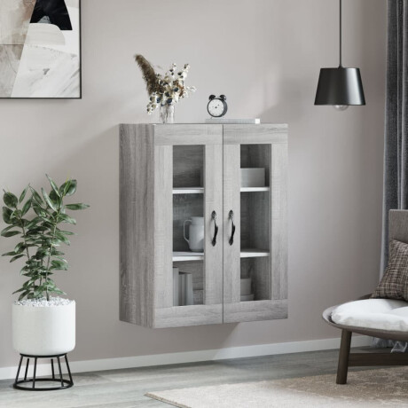 vidaXL Wandkast 69,5x34x90 cm bewerkt hout grijs sonoma eikenkleurig afbeelding3 - 1