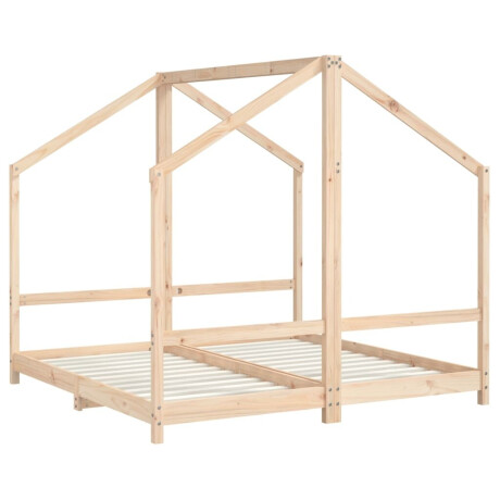 vidaXL Kinderbedframe 2x(80x160) cm massief grenenhout afbeelding3 - 1