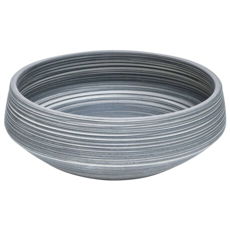 vidaXL Opzetwasbak rond Φ41x14 cm keramiek grijs afbeelding3 - 1