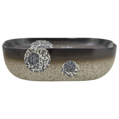 vidaXL Opzetwasbak rechthoekig 48x37,5x13,5 cm keramiek meerkleurig afbeelding3 - 1