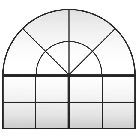 vidaXL Wandspiegel boog 100x90 cm ijzer zwart afbeelding3 - 1