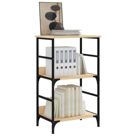 vidaXL Boekenrek 50x33x82 cm bewerkt hout sonoma eikenkleurig afbeelding3 - 1