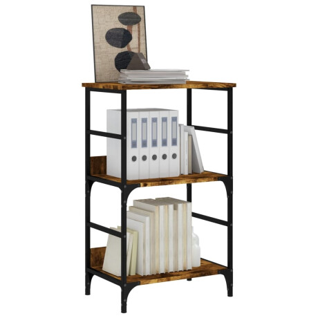 vidaXL Boekenrek 50x33x82 cm bewerkt hout gerookt eikenkleurig afbeelding3 - 1