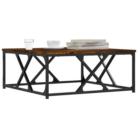 vidaXL Salontafel 70x70x30 cm bewerkt hout gerookt eikenkleurig afbeelding3 - 1