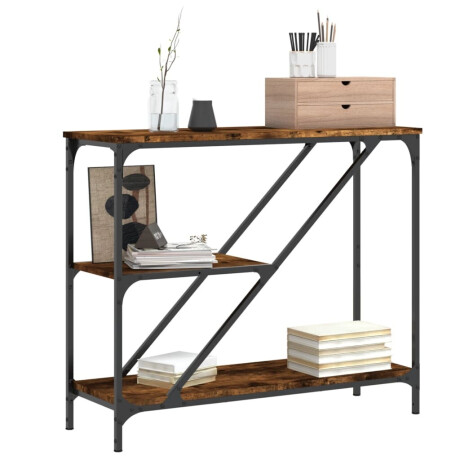 vidaXL Wandtafel 88,5x30x75 cm bewerkt hout gerookt eikenkleurig afbeelding3 - 1