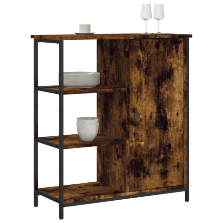 vidaXL Dressoir 70x30x80 cm bewerkt hout gerookt eikenkleurig afbeelding3 - 1