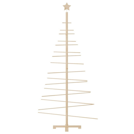 vidaXL Kerstdecoratie kerstboom 180 cm massief grenenhout afbeelding3 - 1