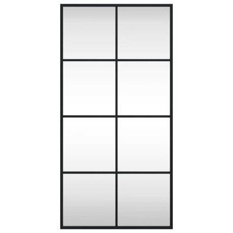 vidaXL Wandspiegel rechthoekig 40x80 cm ijzer zwart afbeelding3 - 1