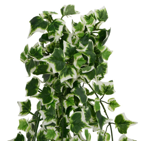 vidaXL Kunsthangplanten 12 st 339 bladeren 90 cm groen en wit afbeelding3 - 1