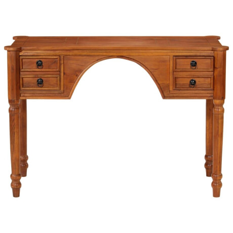 vidaXL Bureau met lades 110x50x76 cm massief acaciahout afbeelding3 - 1