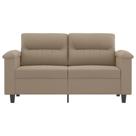 vidaXL Tweezitsbank 120 cm microvezelstof taupe afbeelding3 - 1