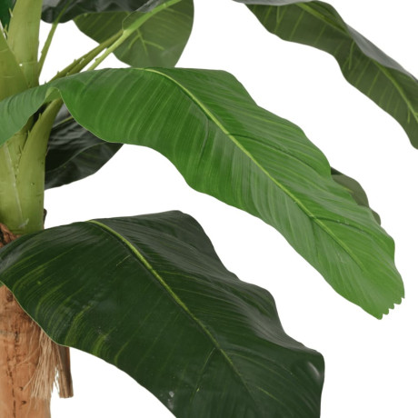 vidaXL Kunstplant bananenboom 9 bladeren 120 cm groen afbeelding3 - 1